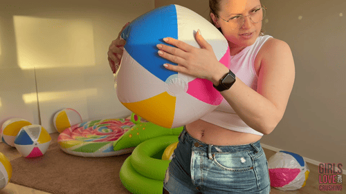 Desiree 6 - Popping & Ripping Inflatables: GirlsLoveCrushing.com