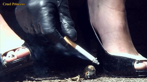 Jo Crushes And Cigarette Torments Snails